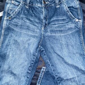 Faded Glory Straight Leg Jeans Size 10 Light Wash Classic Denim